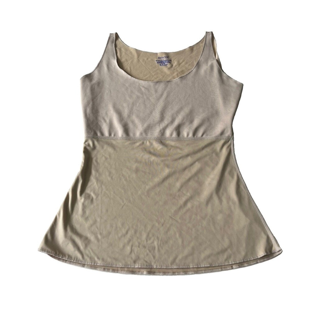 Spanx Shapewear Tank Top Nude Beige Camisole Large